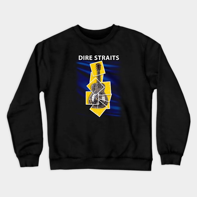 Dire Straits Sultans Of Swing The Very Best Of Dire Straits Album Crewneck Sweatshirt by BanyakMau